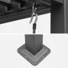 Pergola bioclimatica  3x4m in alluminio e acciaio + 3 persiane 1.3m con lamelle orientabili