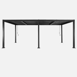Pergola bioclimatica 3x6m + 2 tende 3m