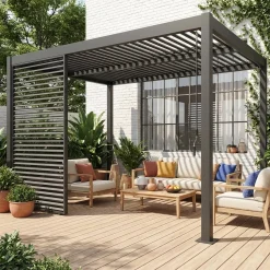 Persiana a lamelle orientabili 1.3m per pergola Palace