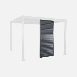 Persiana con lamelle orientabili 1m in alluminio per pergola bioclimatica