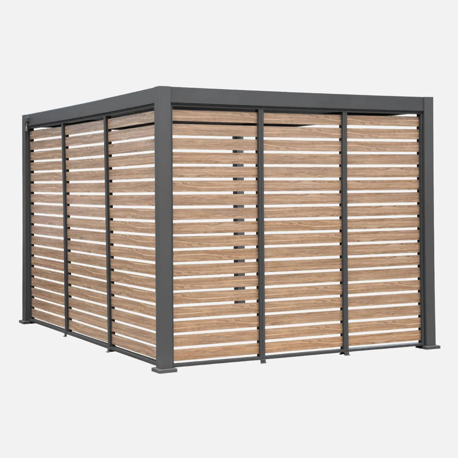 Persiana 1.3m in alluminio effetto legno per pergola Triomphe 3x4m