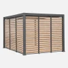 Persiana 1m in alluminio effetto legno per pergola Triomphe