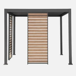 Persiana 1m in alluminio effetto legno per pergola Triomphe