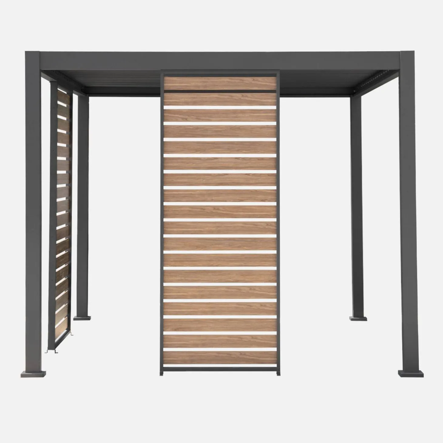 Persiana 1m in alluminio effetto legno per pergola Triomphe