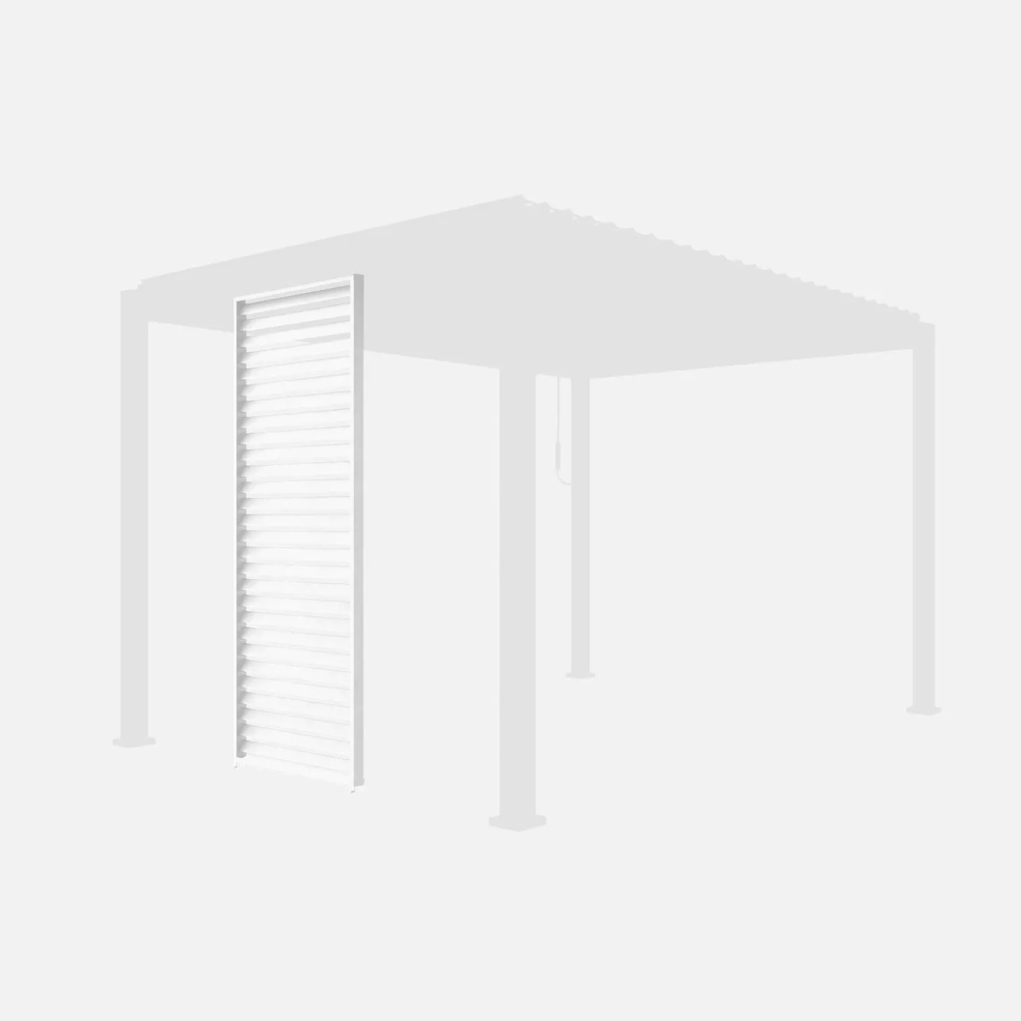Persiana 1m in alluminio per pergola biocllimatica