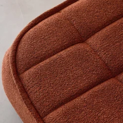 Poggiapiedi per poltrona Boni in bouclé testurizzato