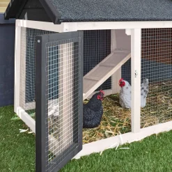 Pollaio in legno con recinto per 3 galline