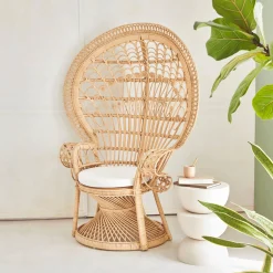 Poltrona vintage in rattan
