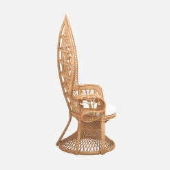 Poltrona vintage in rattan