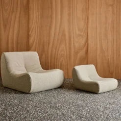 Poltroncina per bambini in tessuto bouclé testurizzato, 1 posto
