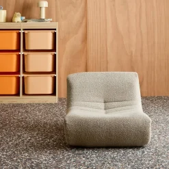 Poltroncina per bambini in tessuto bouclé testurizzato, 1 posto