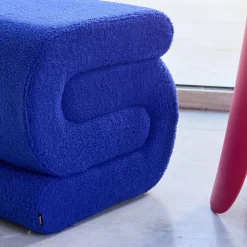 Pouf in bouclé