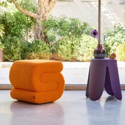 Pouf in bouclé