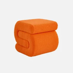 Pouf in bouclé