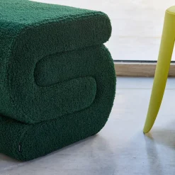 Pouf in bouclé