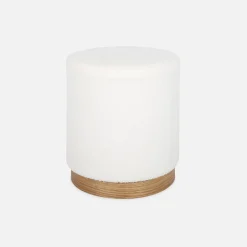 Pouf scandinavo in bouclé