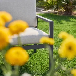 Salotto da giardino in alluminio, 4 posti