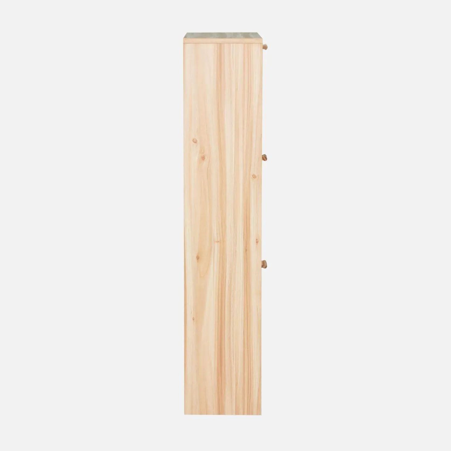Scarpiera con decoro in canna e legno, 3 ante