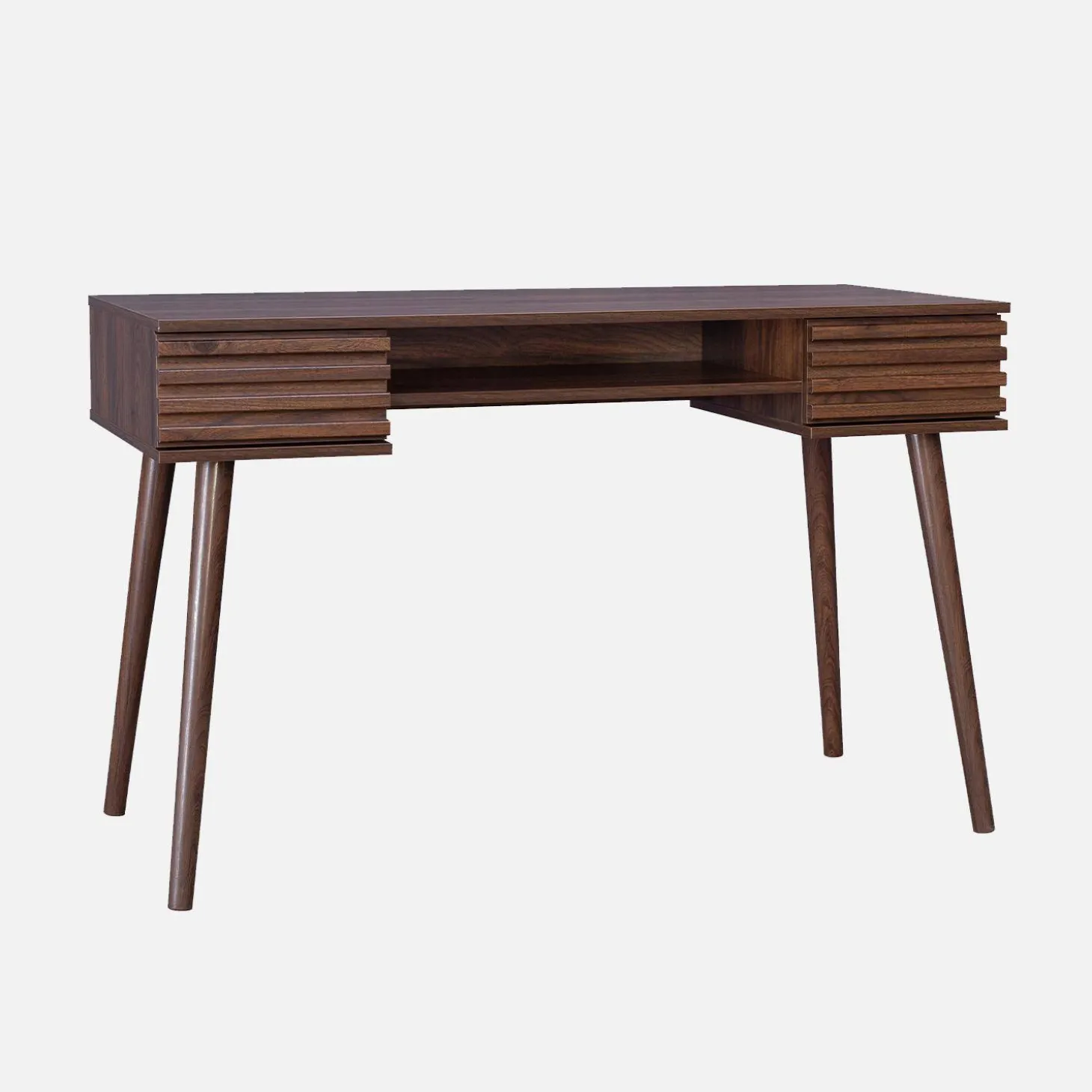 Scrivania effetto legno 2 cassetti