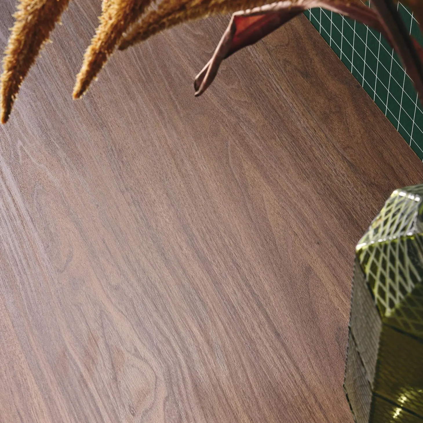 Scrivania effetto legno 2 cassetti 1 vano 120cm