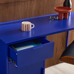 Scrivania per bambini in acciaio laminato, 1 cassetto