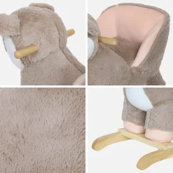 Sedia a dondolo cerbiatto per bambini