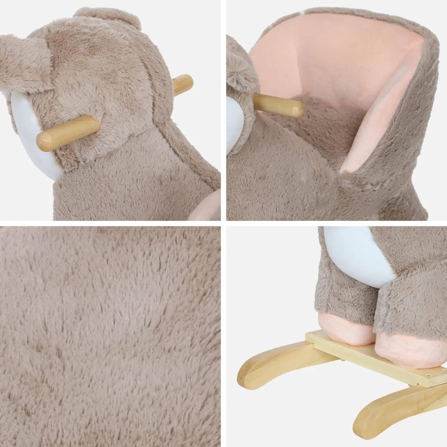 Sedia a dondolo cerbiatto per bambini