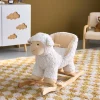 Sedia a dondolo pecorella per bambini