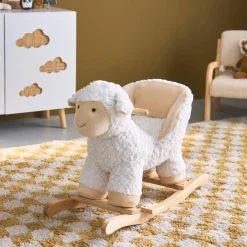 Sedia a dondolo pecorella per bambini