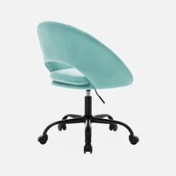 Sedia da ufficio con rotelle in velluto