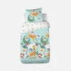 Set biancheria da letto cotone reversibile stampato savana / arcobaleno, 140 cm