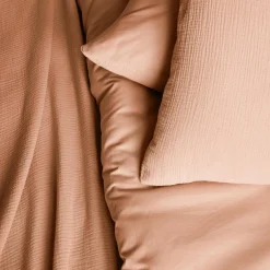 Set biancheria da letto di cotone pesca
