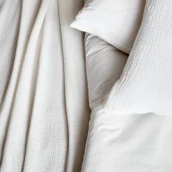 Set biancheria da letto in cotone bianco