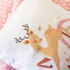 Set biancheria da letto in microfibra reversibile stampata foresta incantata, 140cm