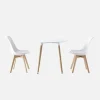 Set da pranzo tondo e 2 sedie, 80cm