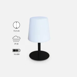 Set di 2 lampada da tavolo LED per interni/esterni