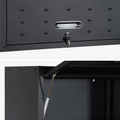 Set di 2 mobili contenitori alti per garage