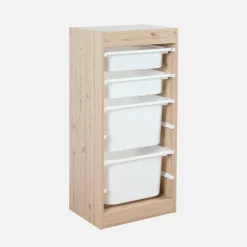 Set di 2 mobili per bambini con 4 contenitori