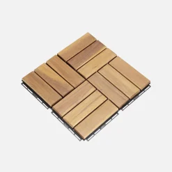 Set di piastrelle per patio in legno, 30x30cm