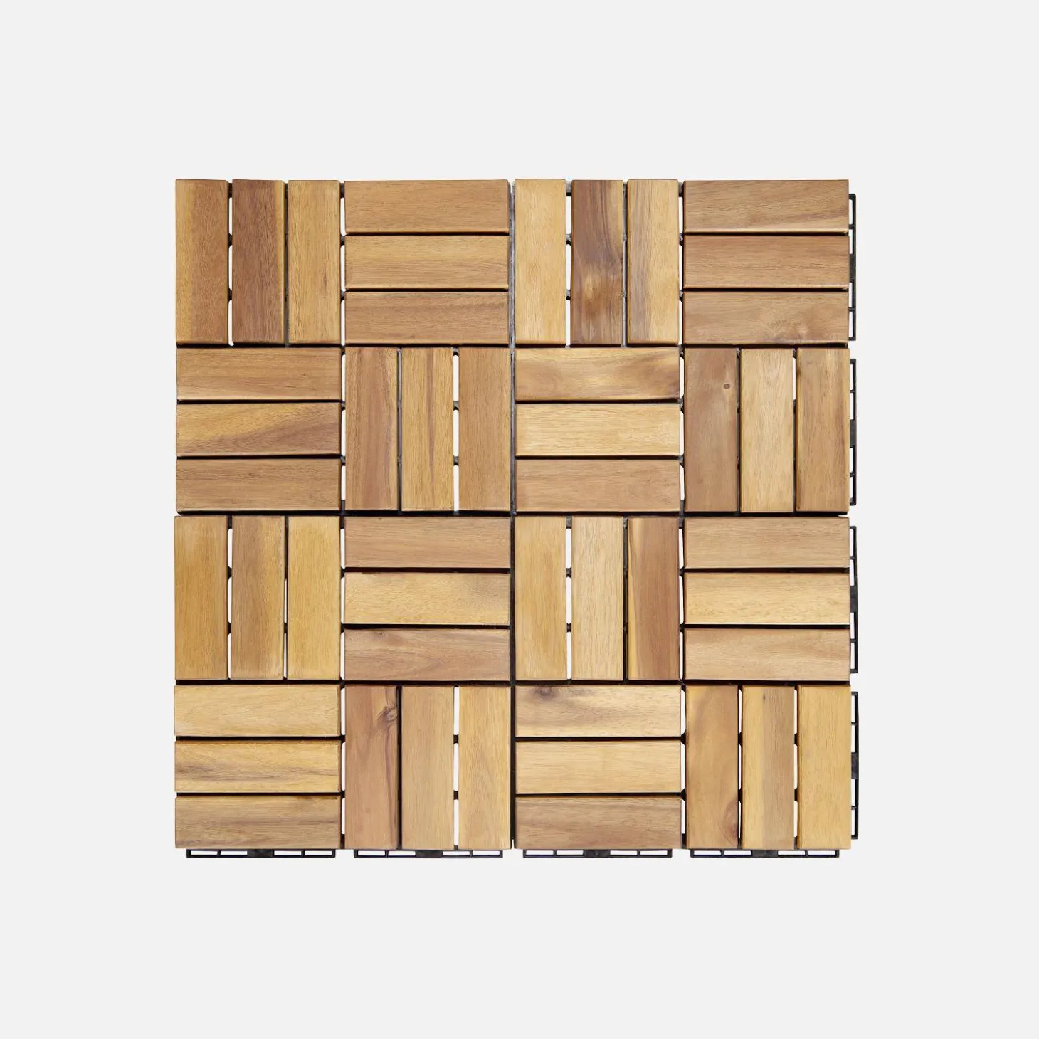 Set di piastrelle per patio in legno, 30x30cm
