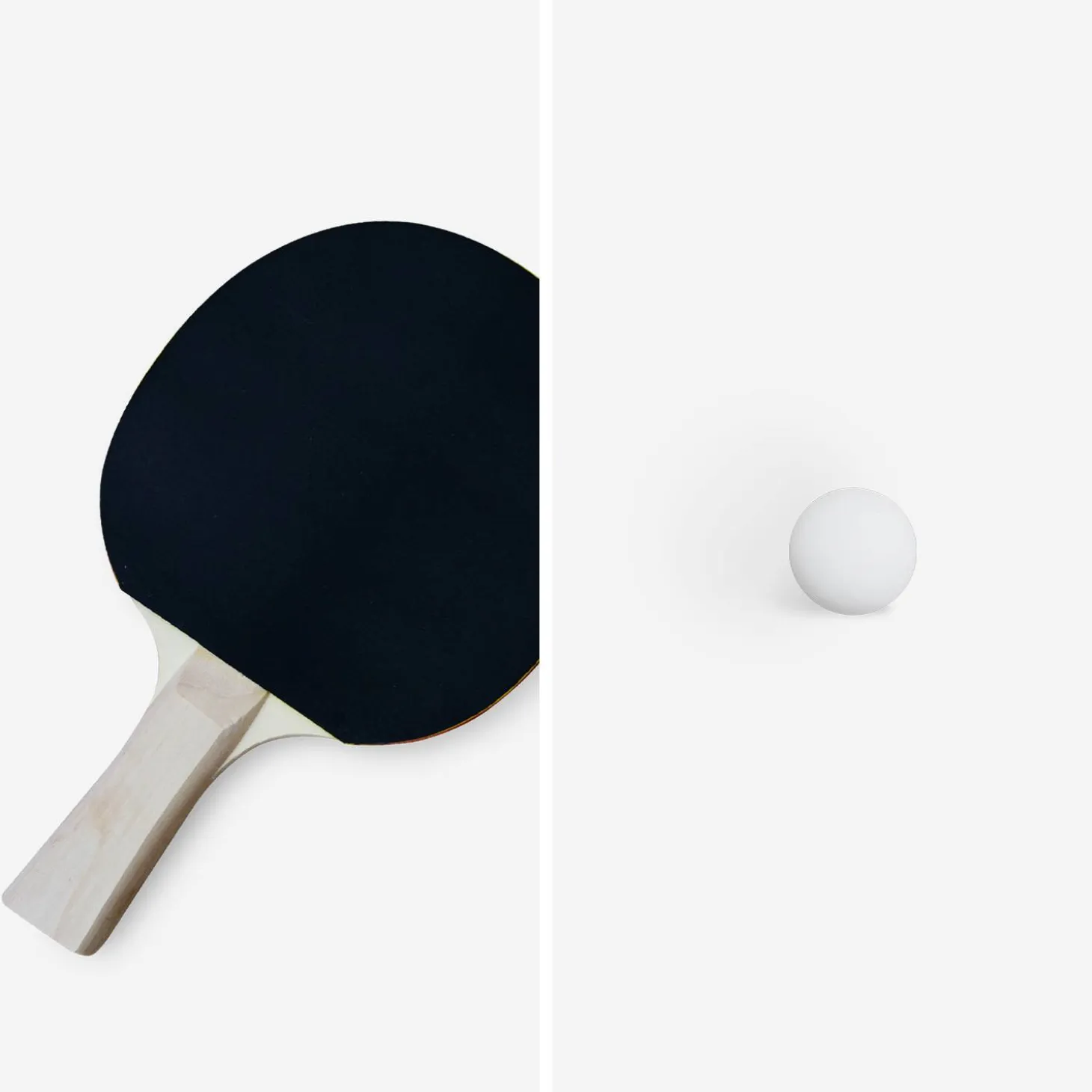 Set di 2 racchette e 3 palline per tavolo da ping-pong