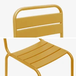 Set di 2 sedie in metallo per bambini