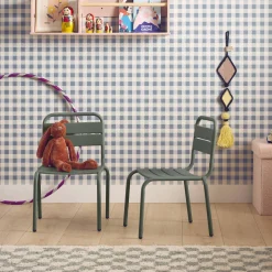 Set di 2 sedie in metallo per bambini
