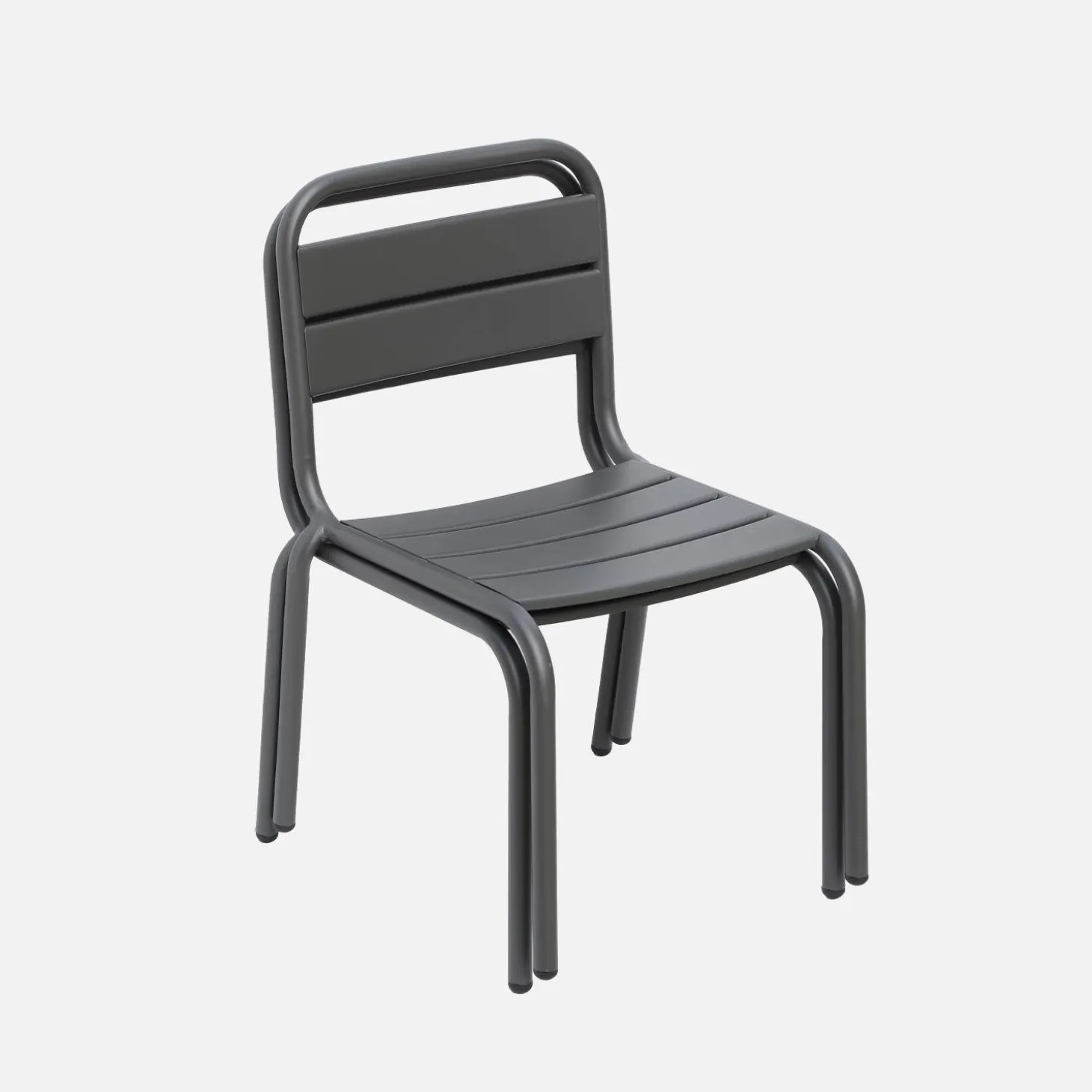 Set di 2 sedie in metallo per bambini