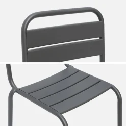 Set di 2 sedie in metallo per bambini