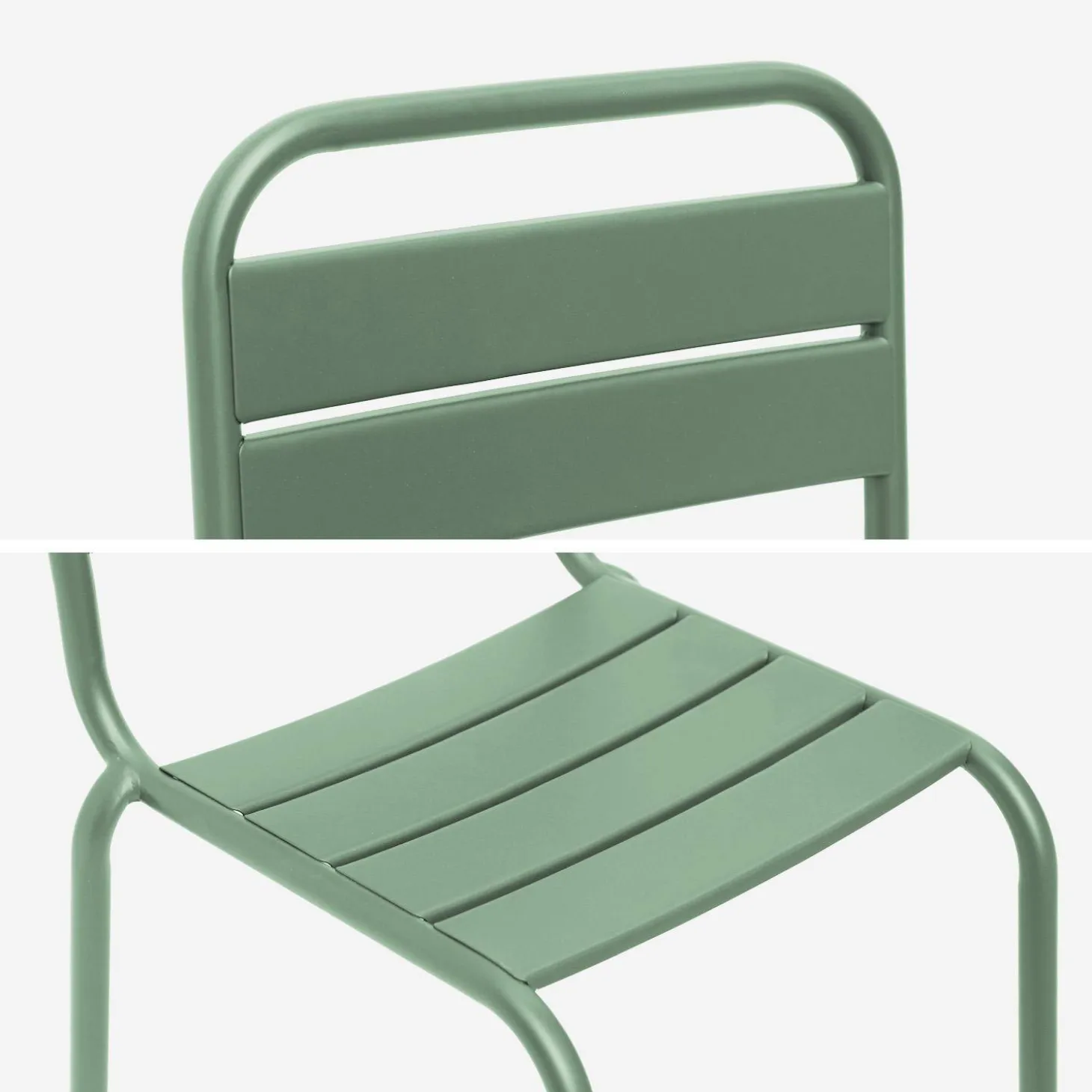 Set di 2 sedie in metallo per bambini