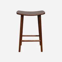 Set di 2 sgabelli da bar vintage in legno di hevea