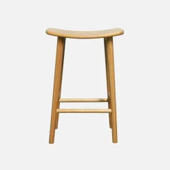 Set di 2 sgabelli da bar vintage in legno di hevea