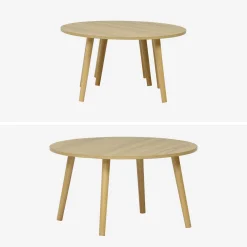 Set di 2 tavolini rotondi