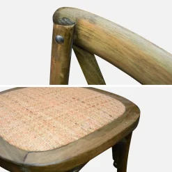 Set 4 sedie da bistrot vintage in legno